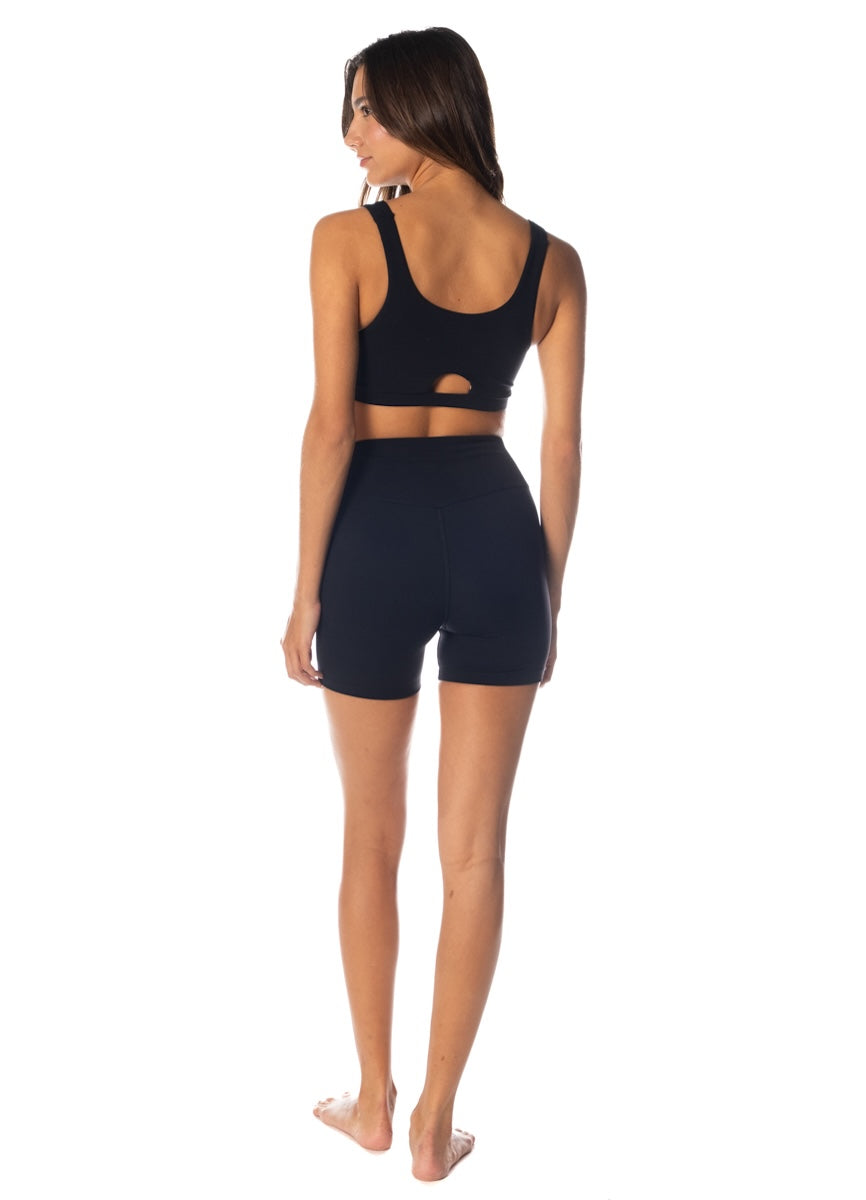 Maaji Floriated Blaze River Depths High Rise Biker Short