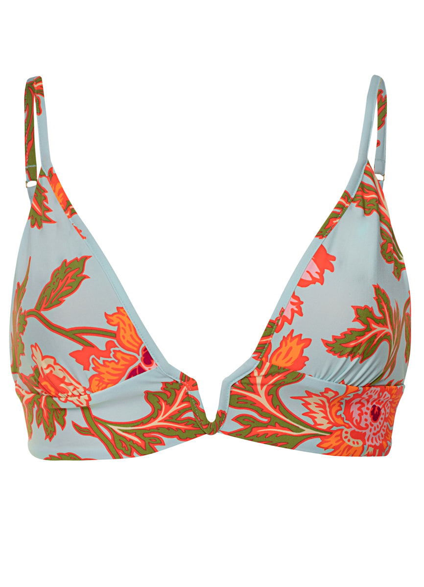 Maaji Floral Sky Paradiso Long Line Triangle Bikini Top 7 Maaji Floral Sky Paradiso Long Line Triangle Bikini Top