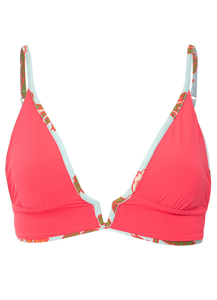 Maaji Floral Sky Paradiso Long Line Triangle Bikini Top 8 Maaji Floral Sky Paradiso Long Line Triangle Bikini Top