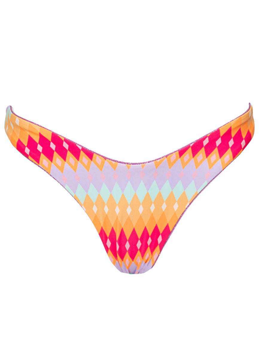 Maaji Pink Prism Splendour Regular Rise Thin Side Bikini Bottom 6 Maaji Pink Prism Splendour Regular Rise Thin Side Bikini Bottom