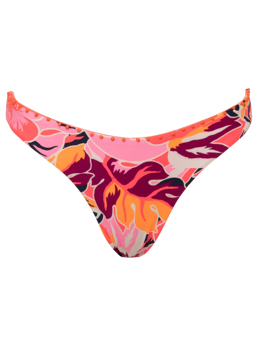 Maaji Coral Leafy Sublimity Regular Rise Classic Bikini Bottom 6 Maaji Coral Leafy Sublimity Regular Rise Classic Bikini Bottom