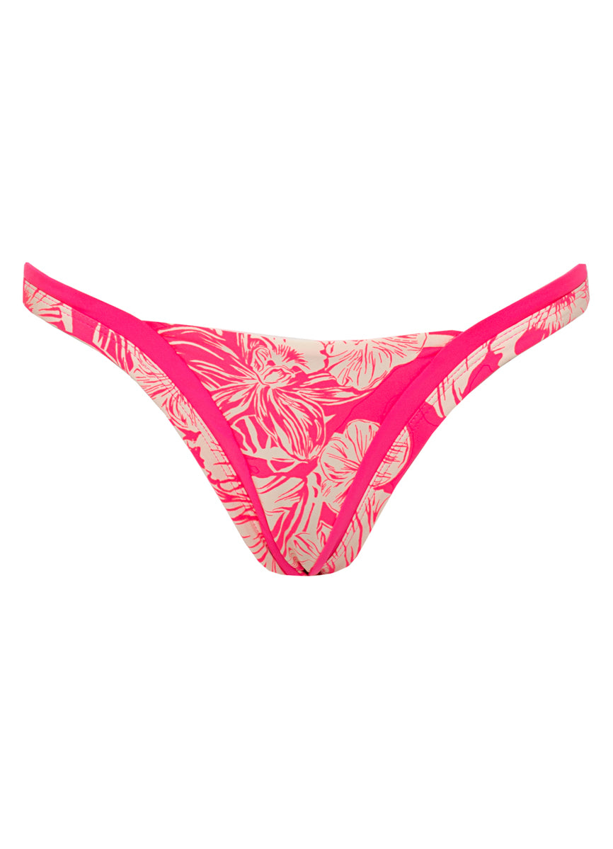 Maaji Pink Blossom Trinity Regular Rise V Front Bikini Bottom 5 Maaji Pink Blossom Trinity Regular Rise V Front Bikini Bottom