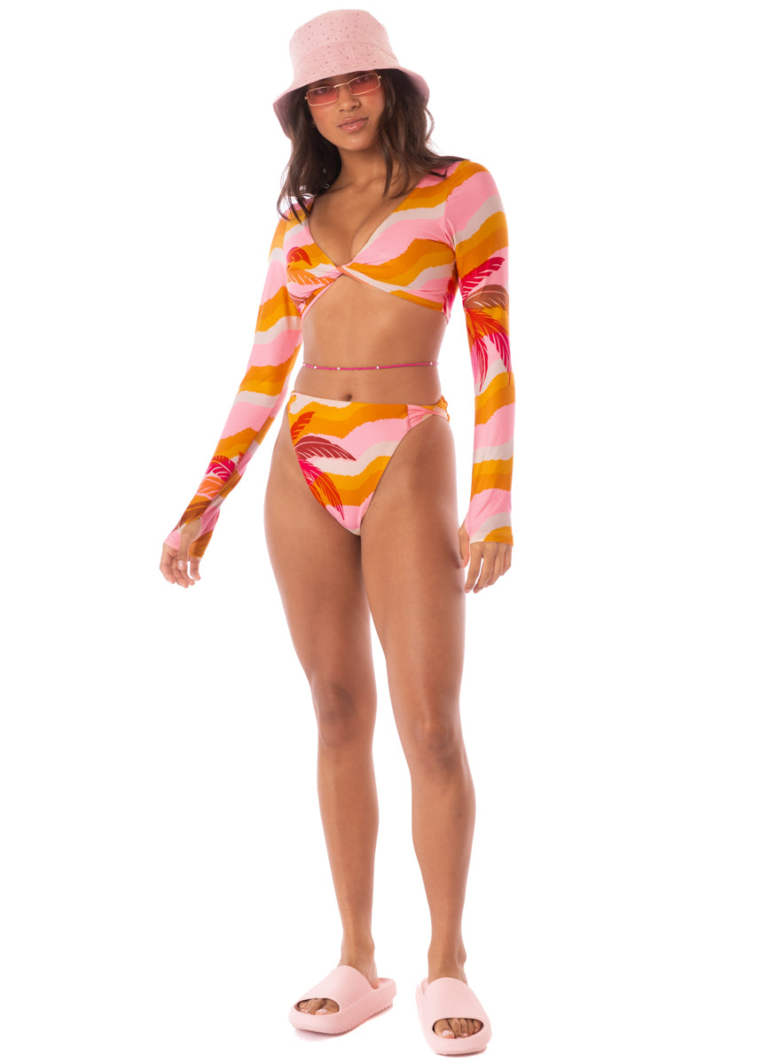 Maaji Paradiso Waves Bestie Long Sleeve Crop Top Bikini Top 6 Maaji Paradiso Waves Bestie Long Sleeve Crop Top Bikini Top