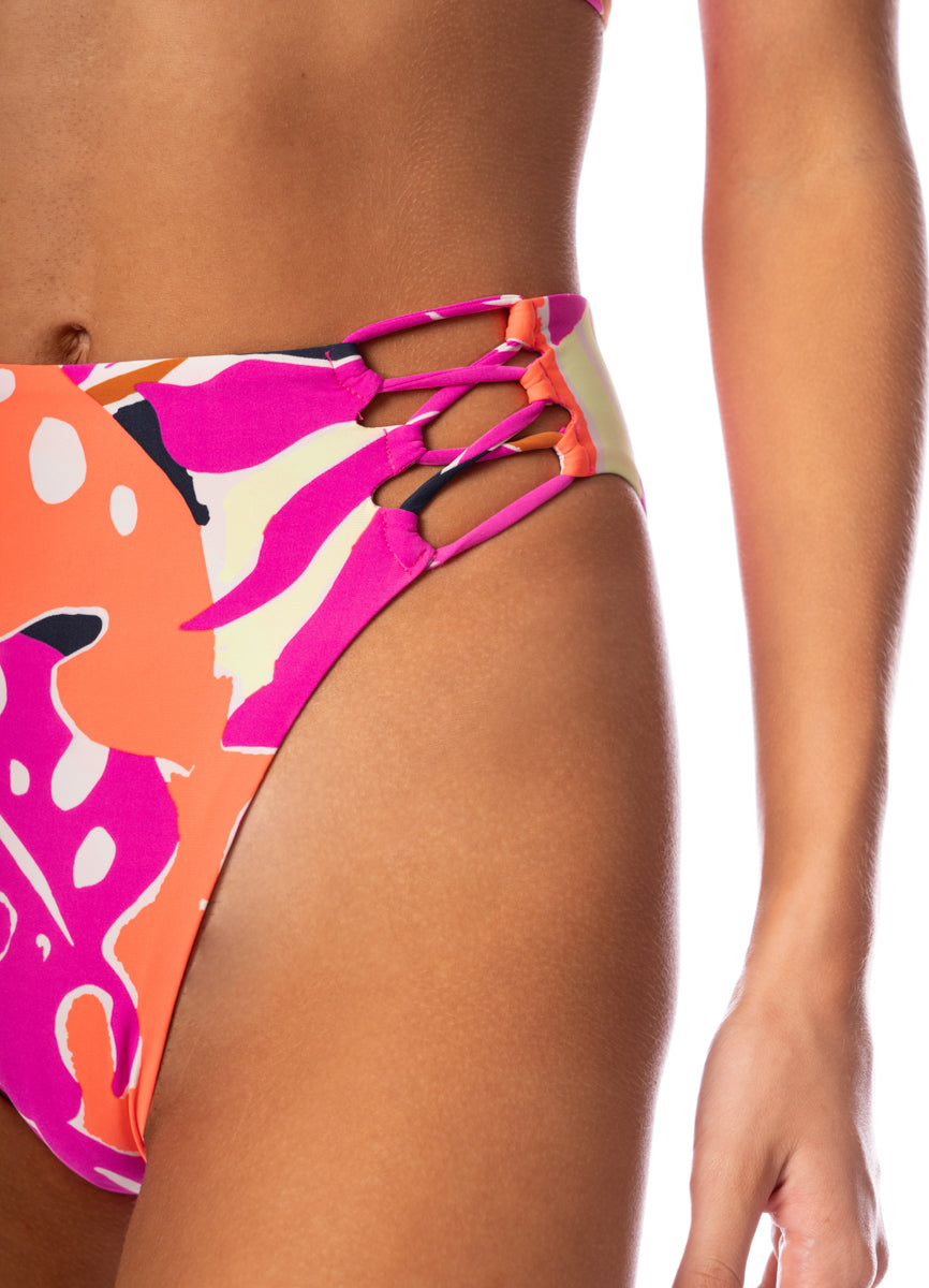Maaji Jungle Reef Applauses High Rise Lace Up Bikini Bottom 7 Maaji Jungle Reef Applauses High Rise Lace Up Bikini Bottom
