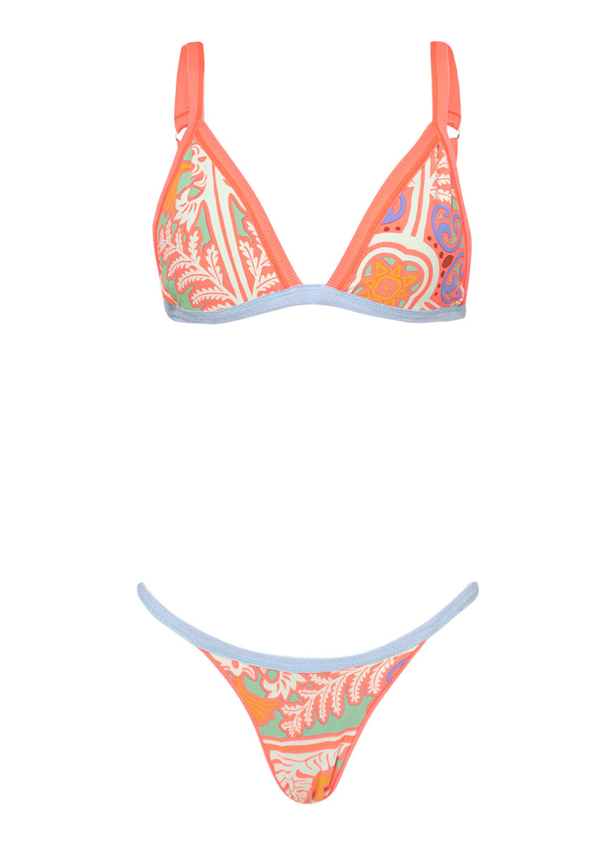 Maaji Amber Brown Rewind Fixed Triangle Bikini Top 10 Maaji Amber Brown Rewind Fixed Triangle Bikini Top