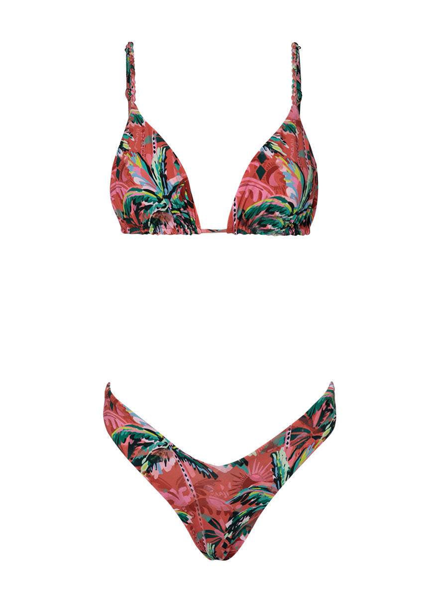 Maaji Flame Palms Upbraid Sliding Triangle Bikini Top 8 Maaji Flame Palms Upbraid Sliding Triangle Bikini Top