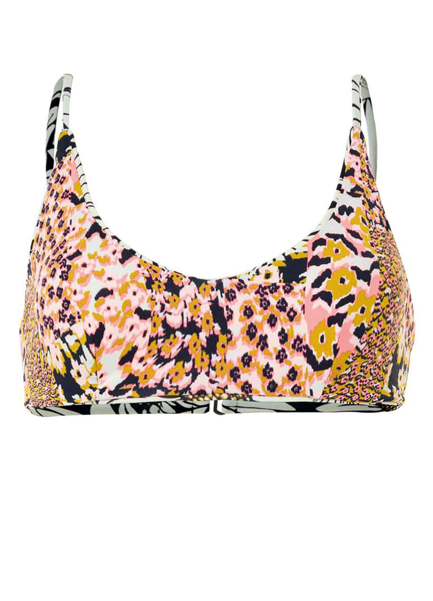 Maaji Daisy Floral Blush Sporty Bralette Bikini Top 6 Maaji Daisy Floral Blush Sporty Bralette Bikini Top