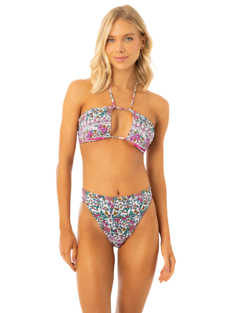 Maaji Ornamental Vintage Ronnie Strapless Bandeau Bikini Top 1 Maaji Ornamental Vintage Ronnie Strapless Bandeau Bikini Top