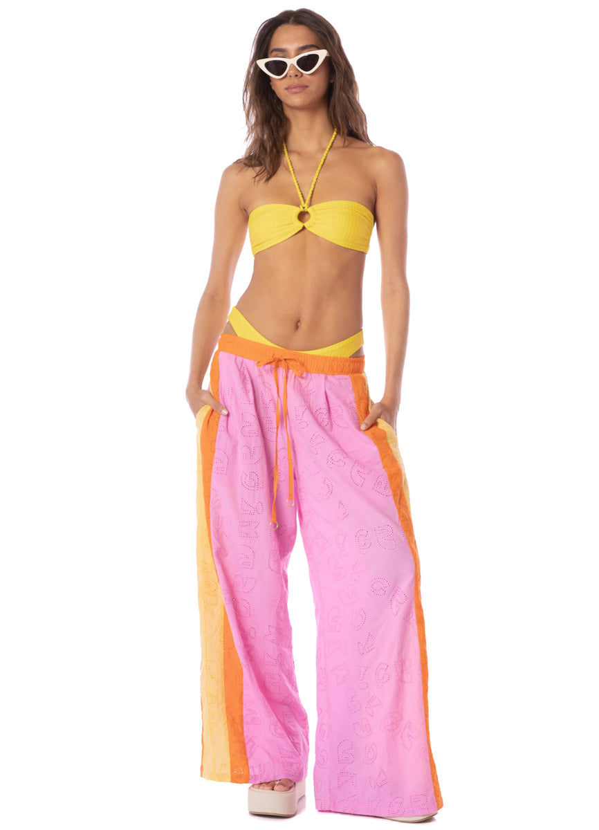 Maaji Strawberry Breeze Pintuck Pants 8 Maaji Strawberry Breeze Pintuck Pants