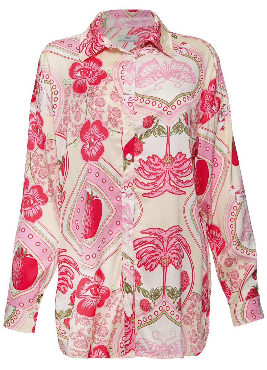 Maaji Strawberry Palm Dreambound Long Shirt 10 Maaji Strawberry Palm Dreambound Long Shirt