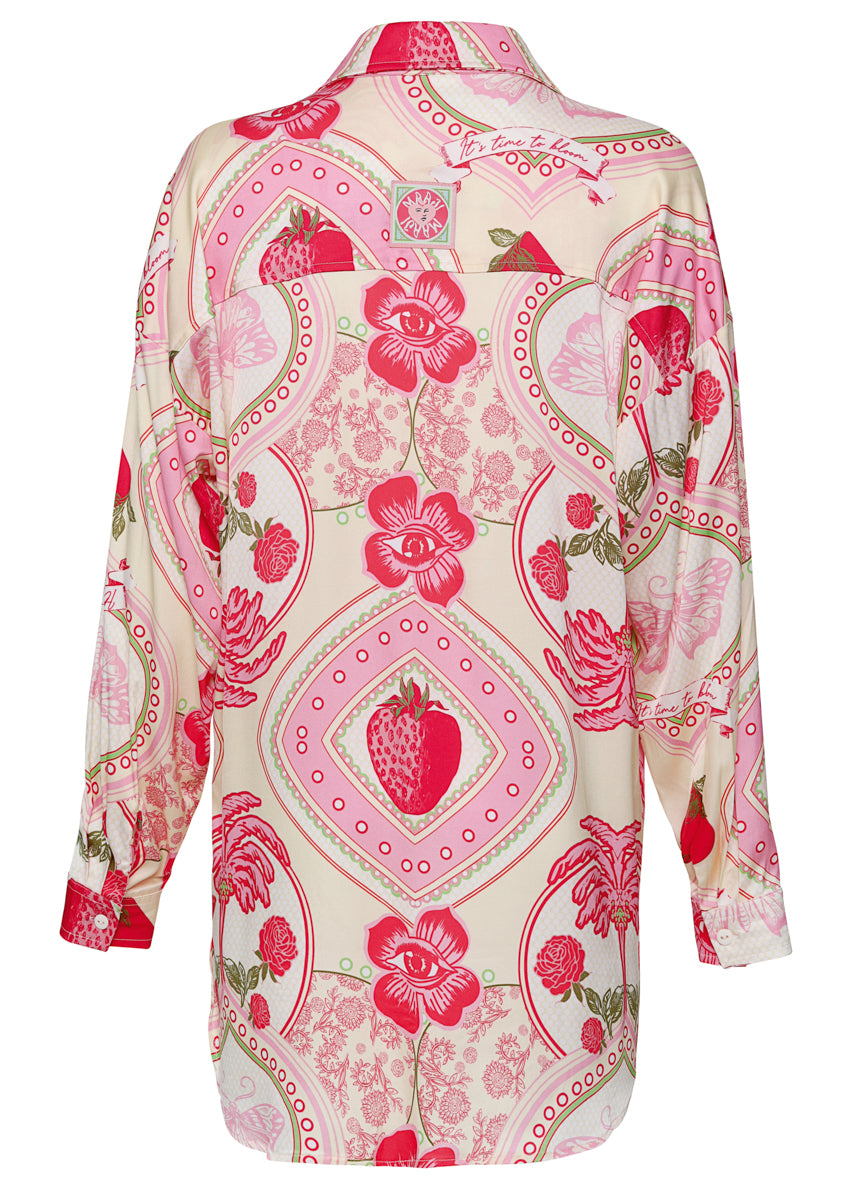 Maaji Strawberry Palm Dreambound Long Shirt 11 Maaji Strawberry Palm Dreambound Long Shirt