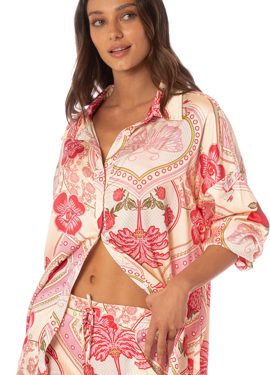 Maaji Strawberry Palm Dreambound Long Shirt 4 Maaji Strawberry Palm Dreambound Long Shirt
