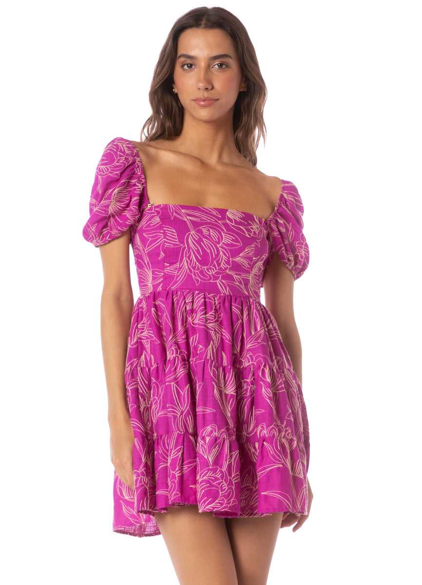 Maaji Violet Foliage Emilia Short Dress 4 Maaji Violet Foliage Emilia Short Dress