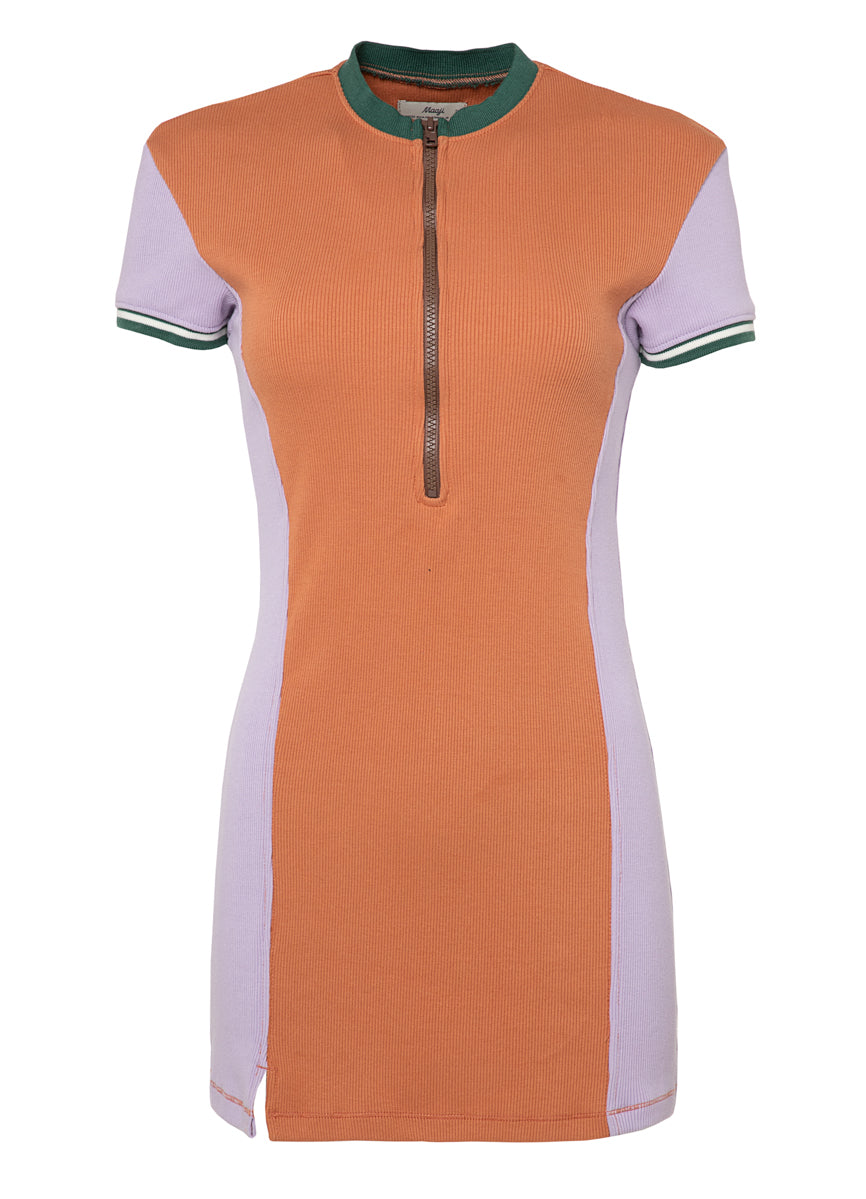 Maaji Satin Umber Lavender Short Dress 6 Maaji Satin Umber Lavender Short Dress