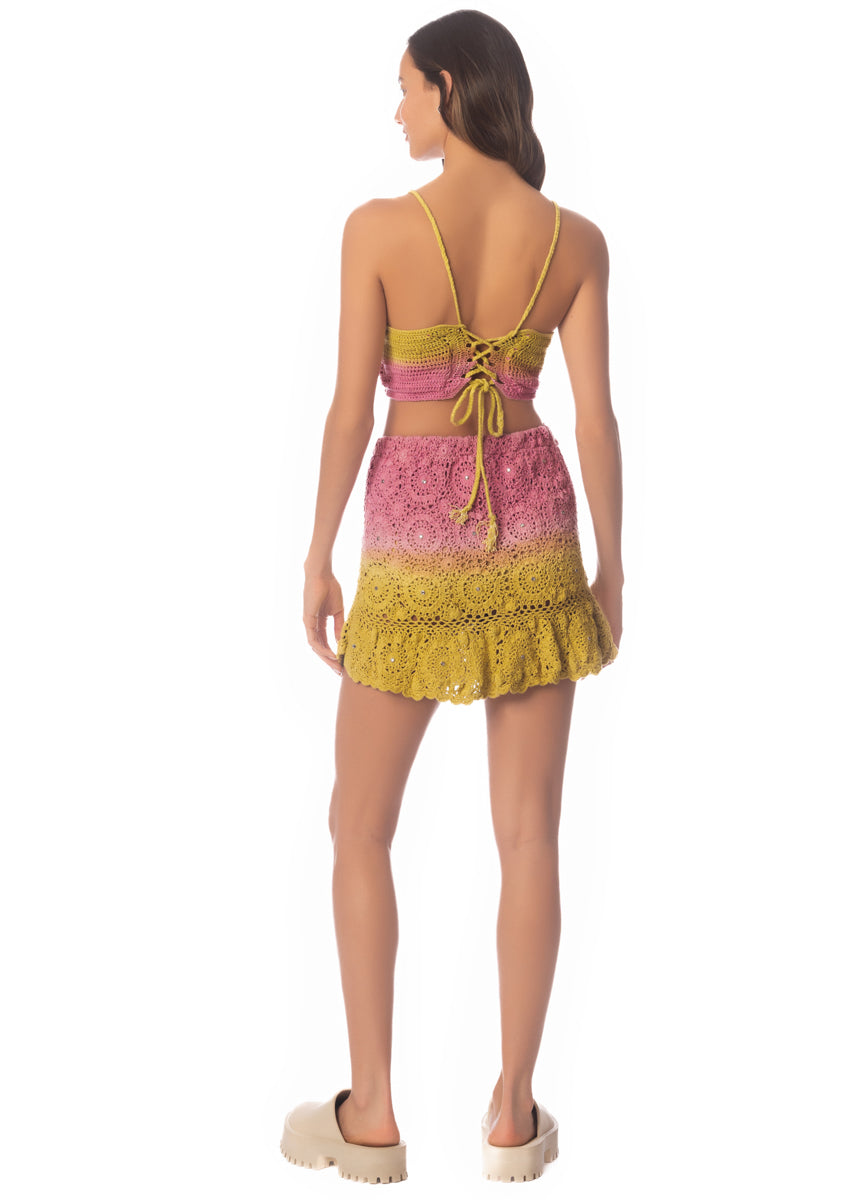 Maaji Rose Garden Crochet Abbie Beachwear Crop Top 2 Maaji Rose Garden Crochet Abbie Beachwear Crop Top