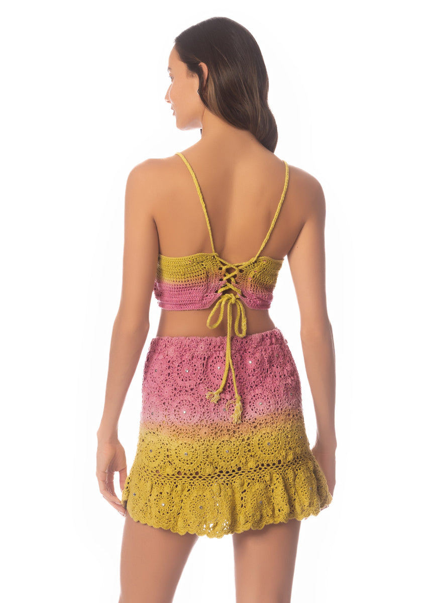 Maaji Rose Garden Crochet Abbie Beachwear Crop Top 4 Maaji Rose Garden Crochet Abbie Beachwear Crop Top