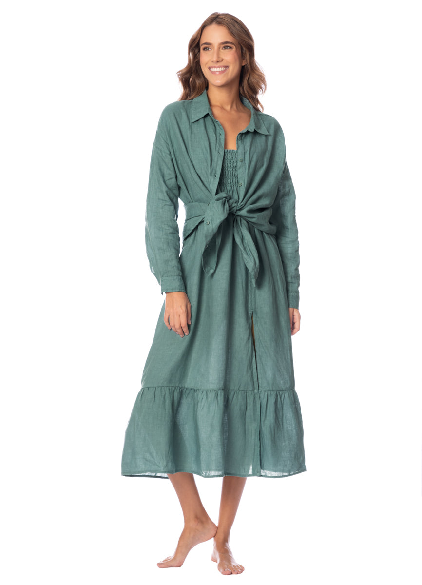 Maaji Eucalyptus Green Aubrey Long Skirt 3 Maaji Eucalyptus Green Aubrey Long Skirt