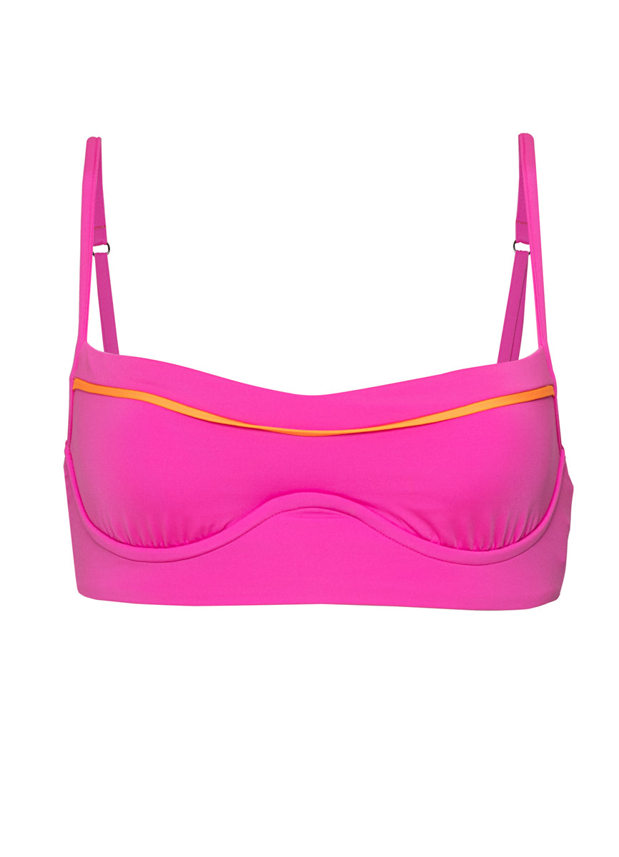 Maaji Poppy Pink Shore Unmolded Underwire Bikini Top 9 Maaji Poppy Pink Shore Unmolded Underwire Bikini Top