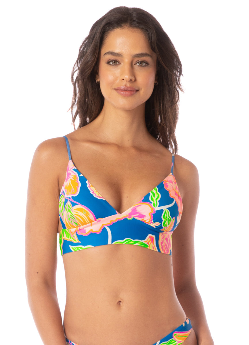 Maaji Fruit Punch Copilot Long Line Triangle Bikini Top 3 Maaji Fruit Punch Copilot Long Line Triangle Bikini Top