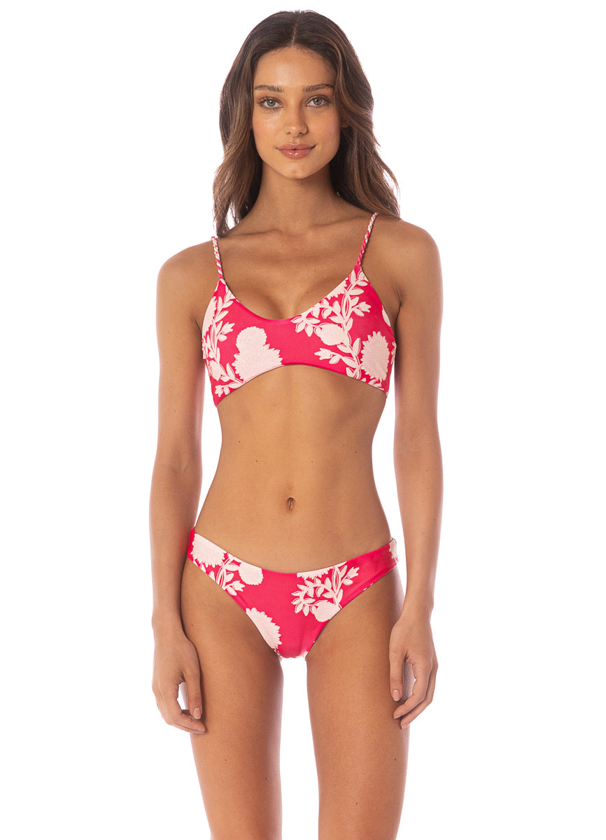Maaji Candy Flowery Liberty  Sporty Bralette Bikini Top
