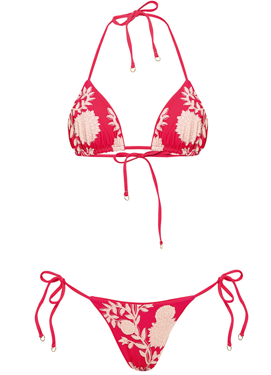 Maaji Cherry Crush Sunflash Low Rise Tie Side Bikini Bottom 15 Maaji Cherry Crush Sunflash Low Rise Tie Side Bikini Bottom