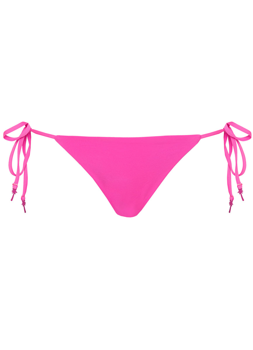 Maaji Poppy Pink Sunning Low Rise Tie Side Bikini Bottom 9 Maaji Poppy Pink Sunning Low Rise Tie Side Bikini Bottom