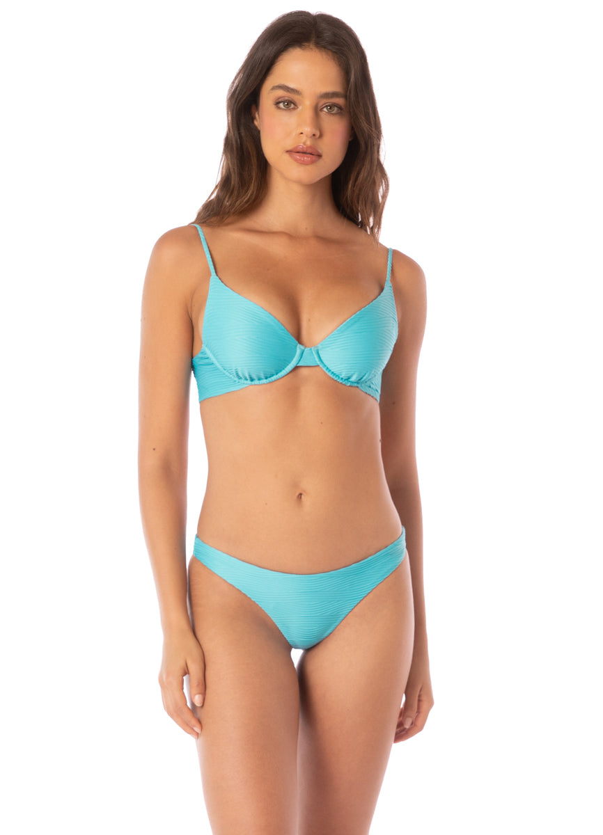 Maaji Sea Blue Dainty Unmolded Underwire Bikini Top 1 Maaji Sea Blue Dainty Unmolded Underwire Bikini Top