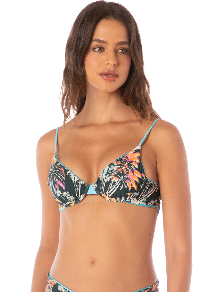 Maaji Sea Blue Dainty Unmolded Underwire Bikini Top 3 Maaji Sea Blue Dainty Unmolded Underwire Bikini Top