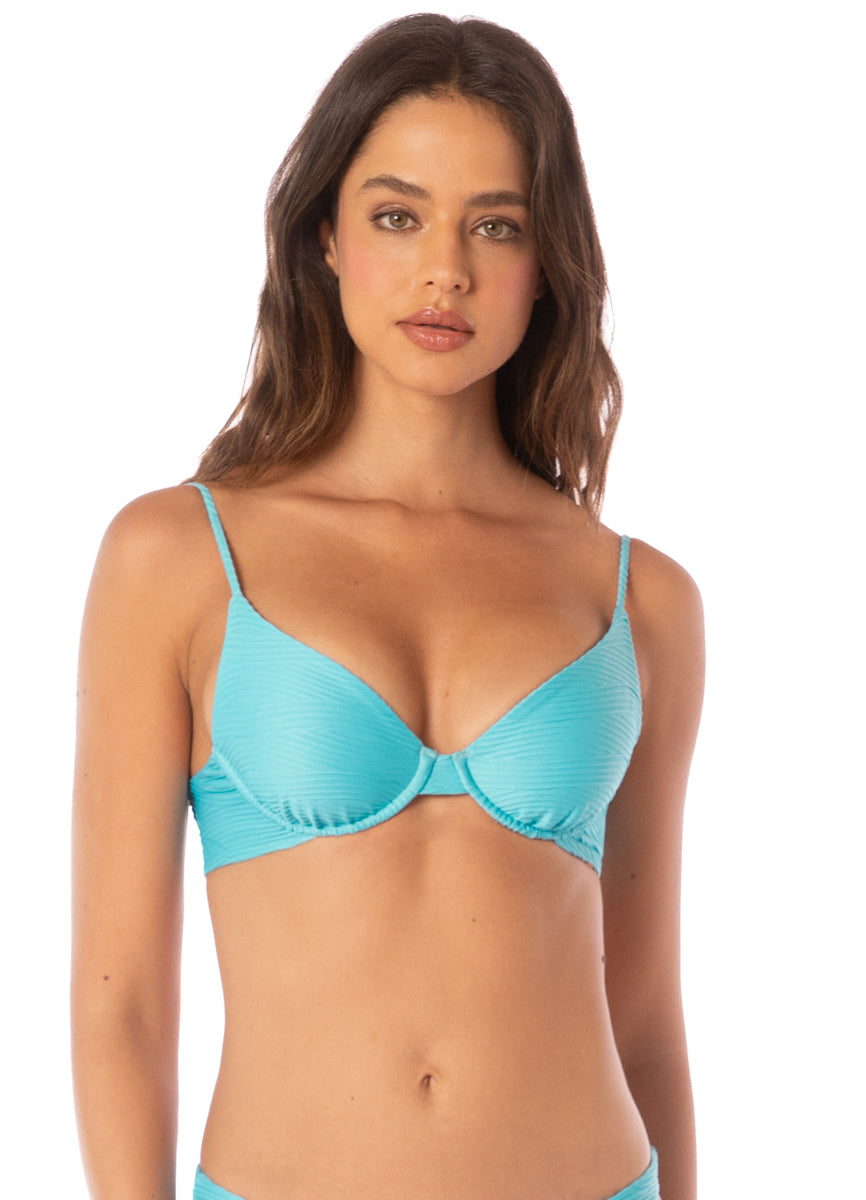 Maaji Sea Blue Dainty Unmolded Underwire Bikini Top 5 Maaji Sea Blue Dainty Unmolded Underwire Bikini Top
