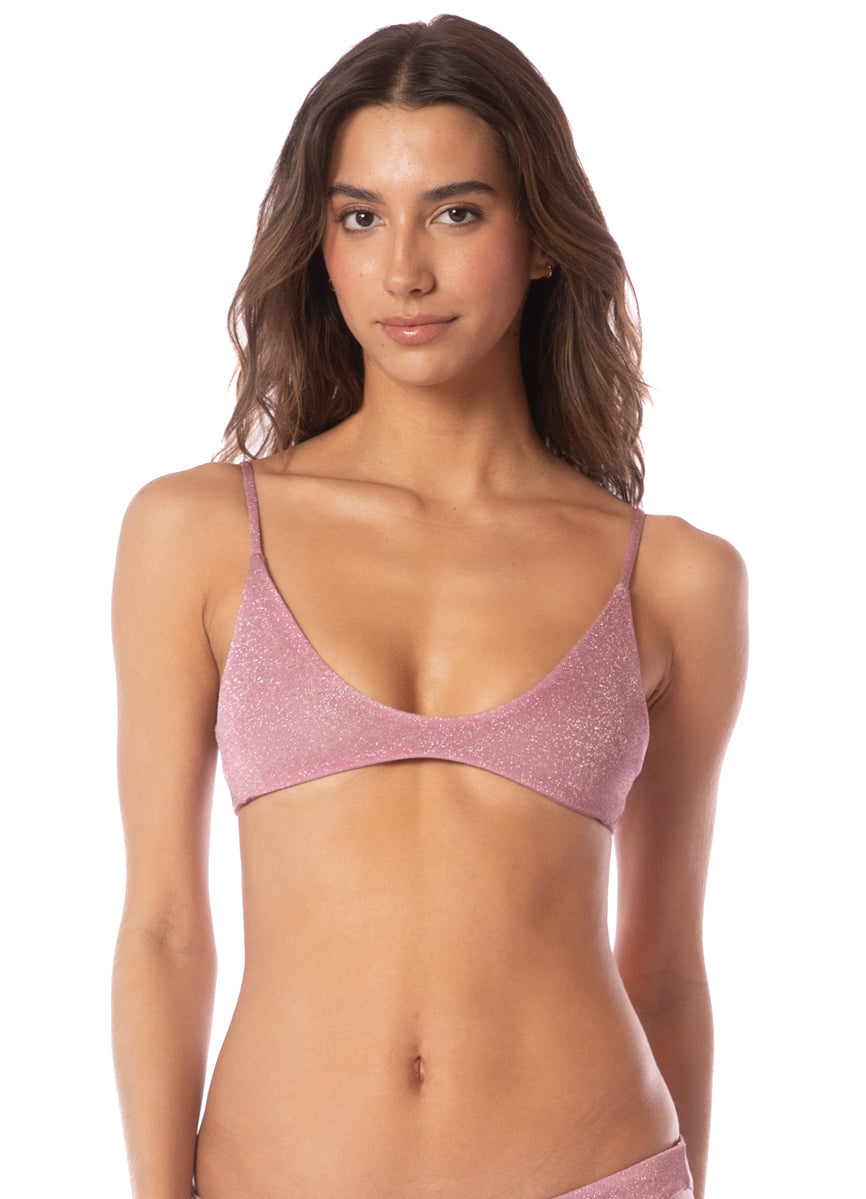 Maaji Blush Shine Creta Sporty Bralette Bikini Top 3 Maaji Blush Shine Creta Sporty Bralette Bikini Top