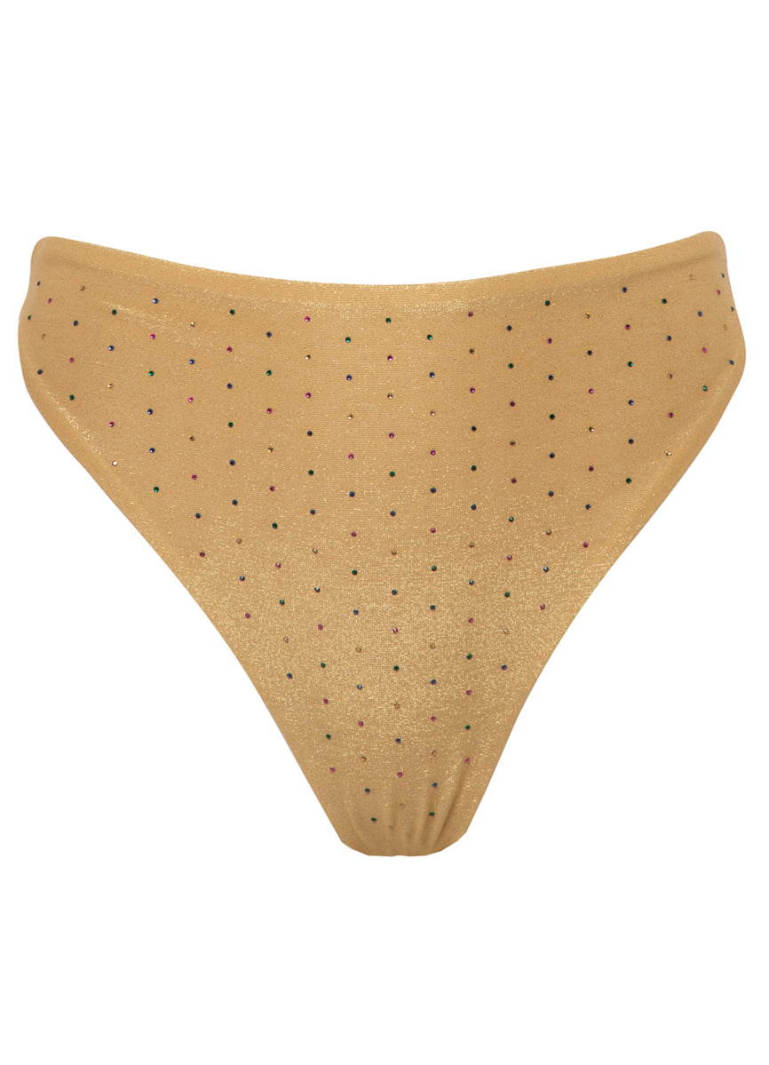 Maaji Creamy Gold Delphi High Rise Thin Side Bikini Bottom 6 Maaji Creamy Gold Delphi High Rise Thin Side Bikini Bottom