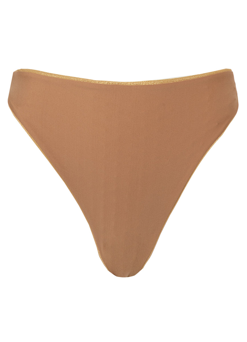 Maaji Creamy Gold Delphi High Rise Thin Side Bikini Bottom 7 Maaji Creamy Gold Delphi High Rise Thin Side Bikini Bottom
