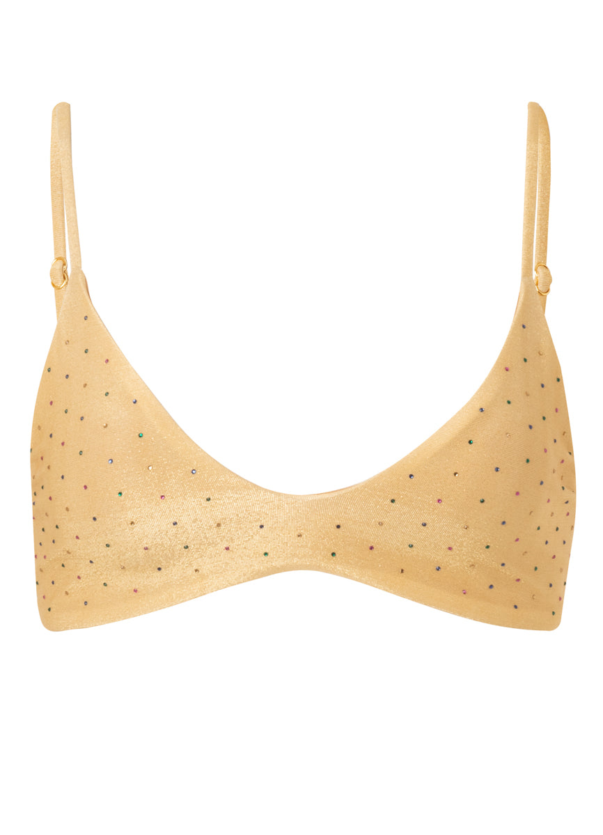 Maaji Creamy Gold Clarity Classic Bralette Bikini Top 6 Maaji Creamy Gold Clarity Classic Bralette Bikini Top