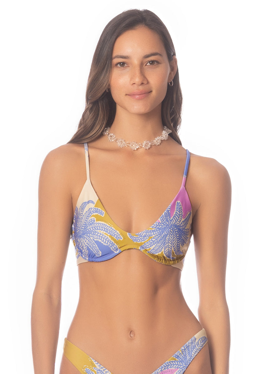Maaji Periwinkle Palms Irene Unmolded Underwire Bikini Top 3 Maaji Periwinkle Palms Irene Unmolded Underwire Bikini Top