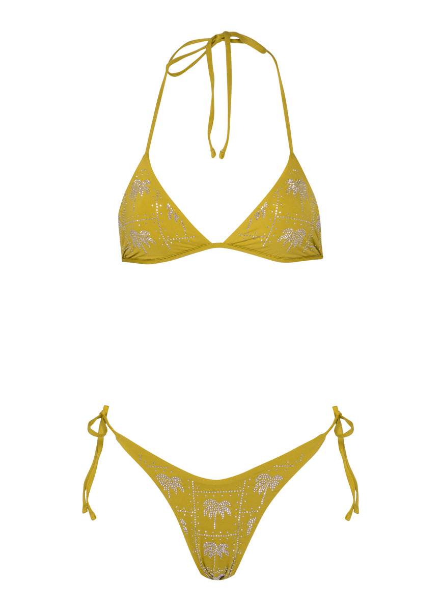 Maaji Olive Palmetto Balminess Fixed Triangle Bikini Top 8 Maaji Olive Palmetto Balminess Fixed Triangle Bikini Top