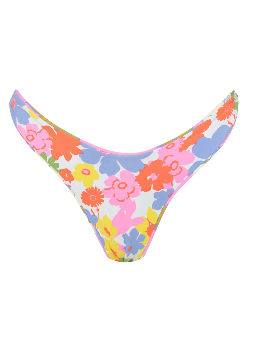 Maaji Pink Fiore Splendour Regular Rise Thin Side Bikini Bottom 7 Maaji Pink Fiore Splendour Regular Rise Thin Side Bikini Bottom