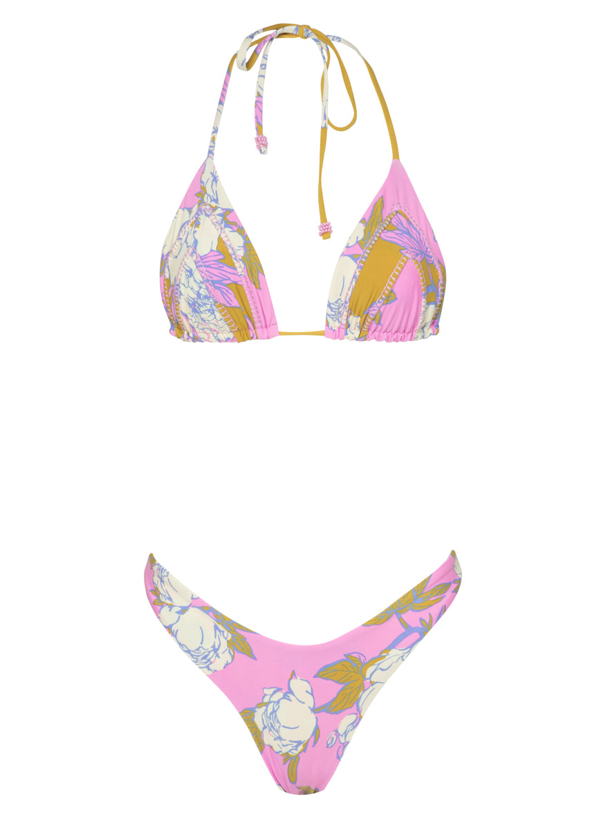 Maaji Pink Fiore Splendour Regular Rise Thin Side Bikini Bottom 8 Maaji Pink Fiore Splendour Regular Rise Thin Side Bikini Bottom