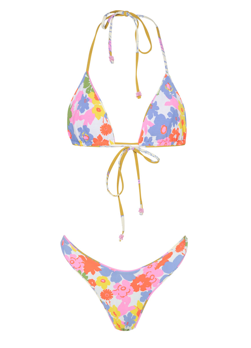 Maaji Pink Fiore Splendour Regular Rise Thin Side Bikini Bottom 9 Maaji Pink Fiore Splendour Regular Rise Thin Side Bikini Bottom