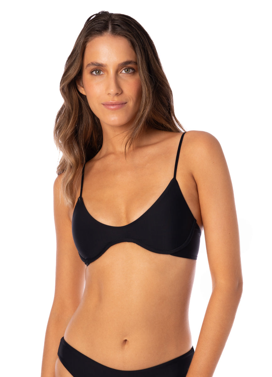 Maaji Noir Black Irene Unmolded Underwire Bikini Top 3 Maaji Noir Black Irene Unmolded Underwire Bikini Top