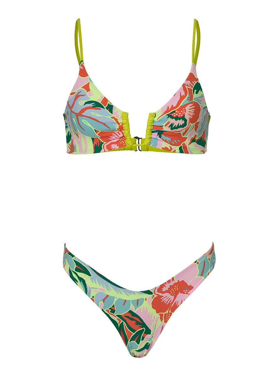 Maaji Lime Green Splendour Regular Rise Thin Side Bikini Bottom 10 Maaji Lime Green Splendour Regular Rise Thin Side Bikini Bottom