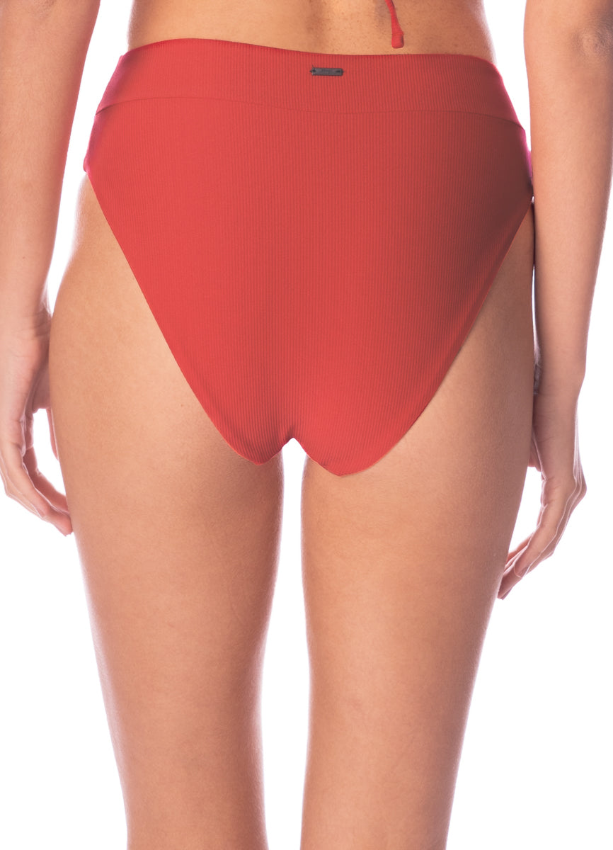 Maaji Red Camelia Suzy Q High Rise Classic Bikini Bottom 4 Maaji Red Camelia Suzy Q High Rise Classic Bikini Bottom