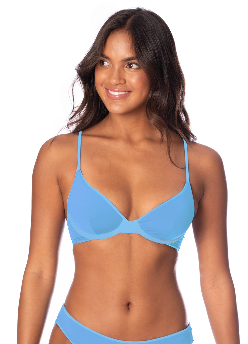Maaji Stone Blue Dainty Unmolded Underwire Bikini Top 5 Maaji Stone Blue Dainty Unmolded Underwire Bikini Top