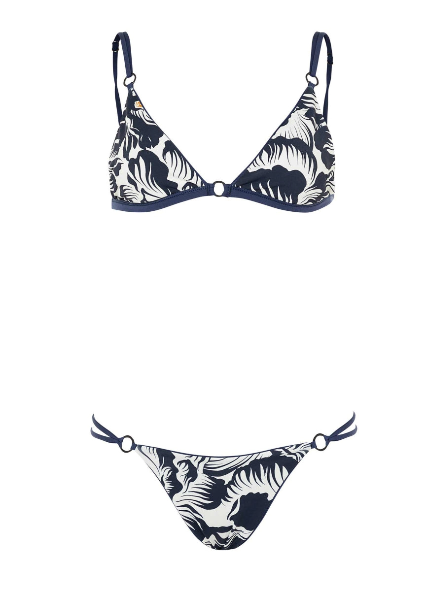 Maaji French Navy Amy Fixed Triangle Bikini Top 6 Maaji French Navy Amy Fixed Triangle Bikini Top
