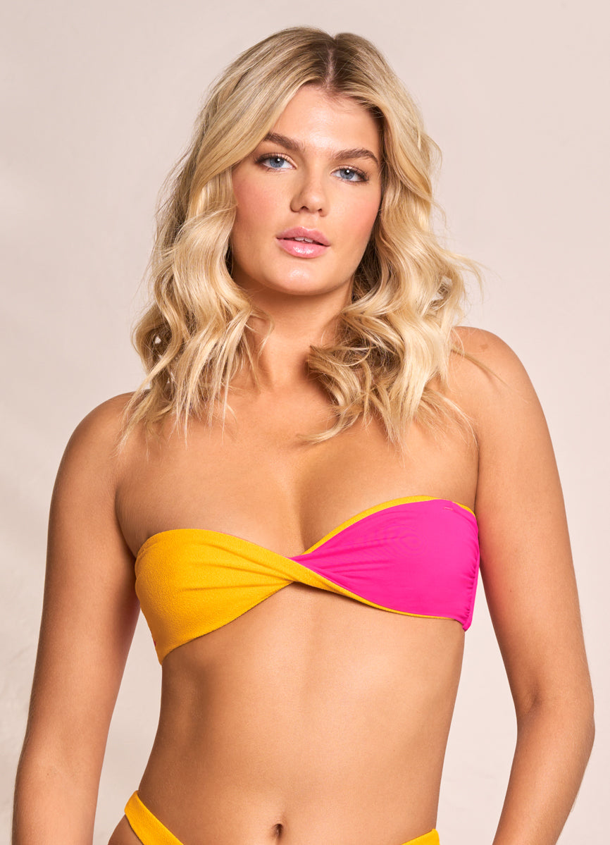 Maaji Dragon Fruit Angeli Strapless Bandeau Bikini Top 3 Maaji Dragon Fruit Angeli Strapless Bandeau Bikini Top