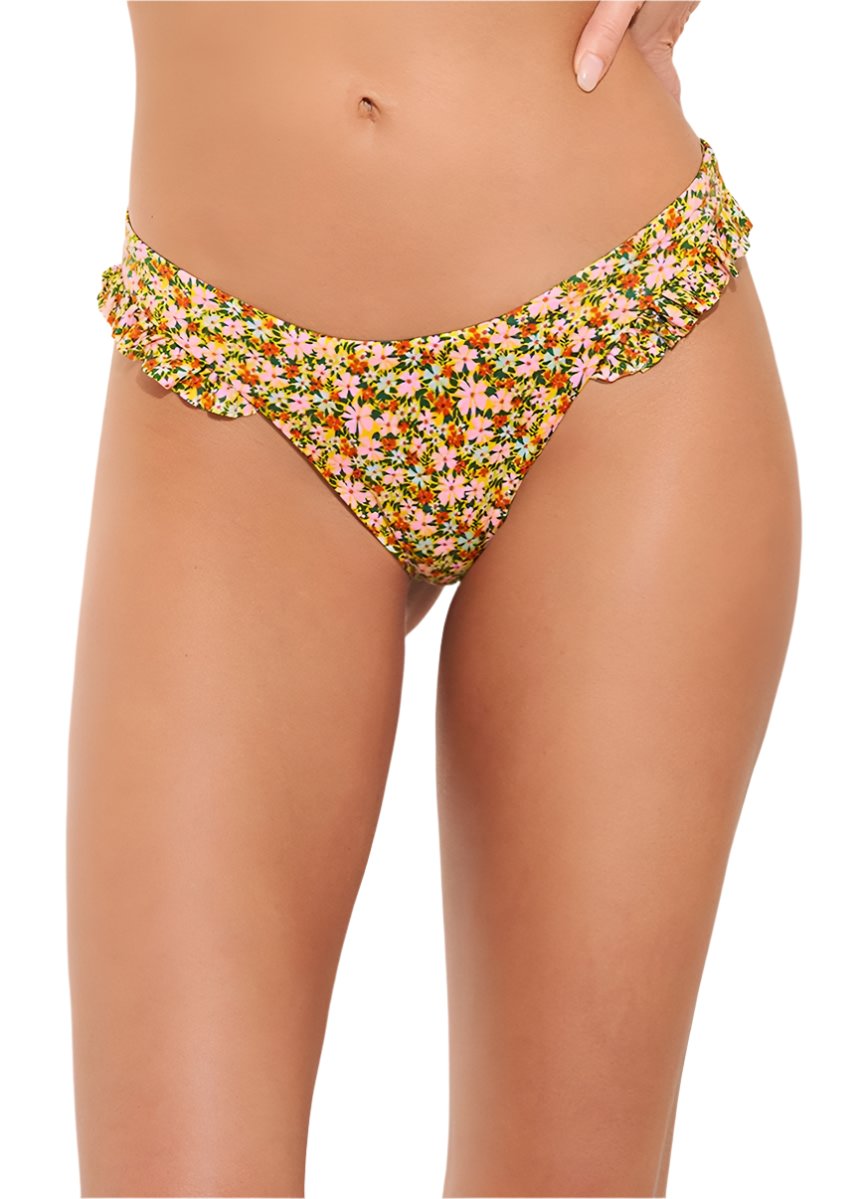 Maaji Cheery Blossom Voyage Ruffle Bikini Bottom 2 Maaji Cheery Blossom Voyage Ruffle Bikini Bottom