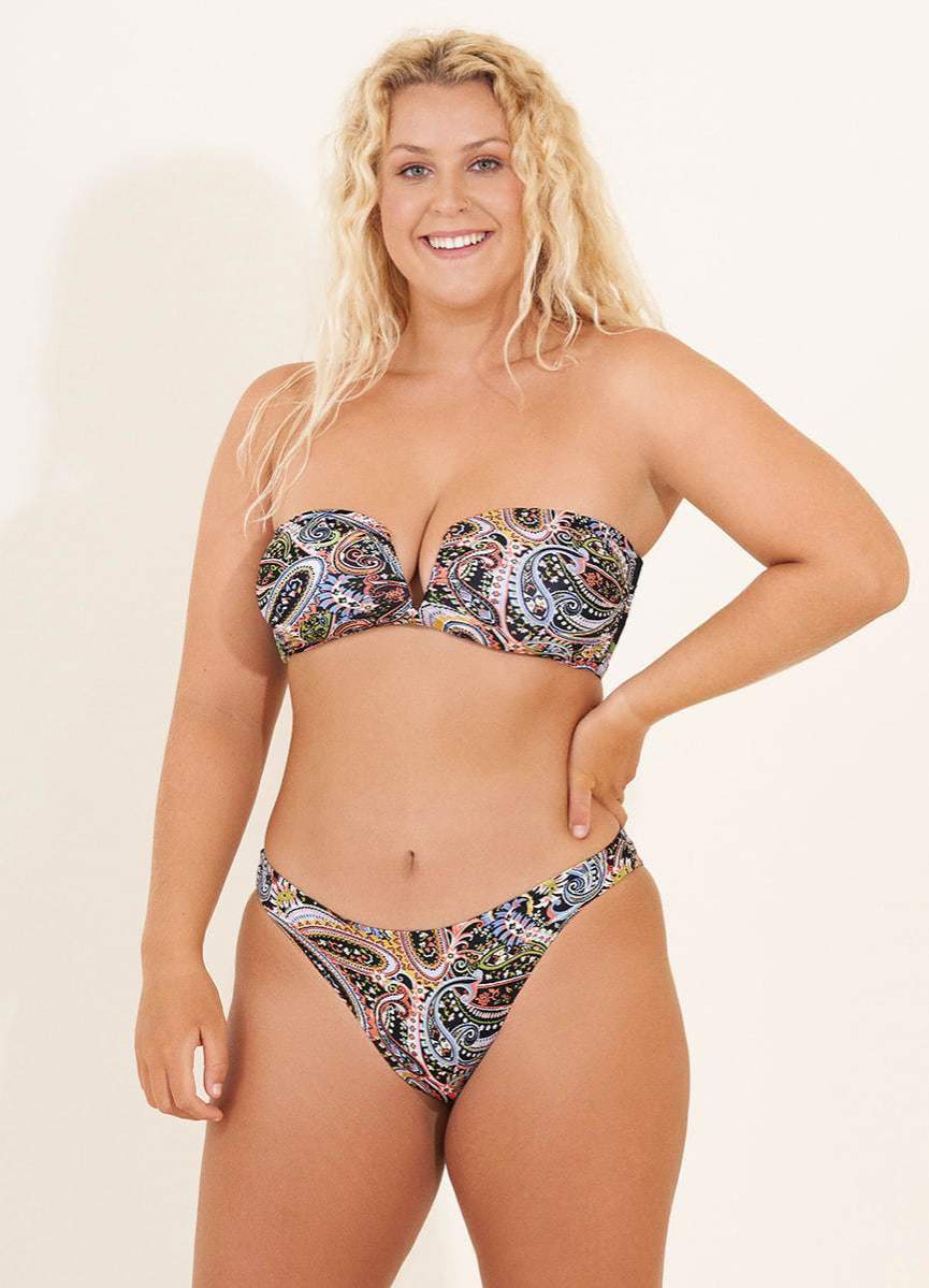 Maaji Folky Fliker Bandeau Bikini Top 3 Maaji Folky Fliker Bandeau Bikini Top