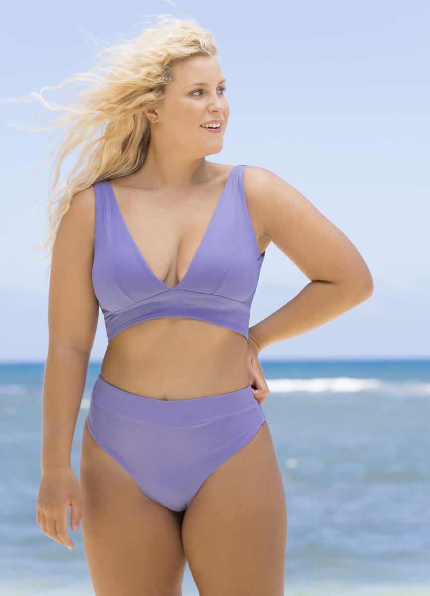 Maaji Periwinkle Paradise Long Line Triangle Bikini Top 6 Maaji Periwinkle Paradise Long Line Triangle Bikini Top