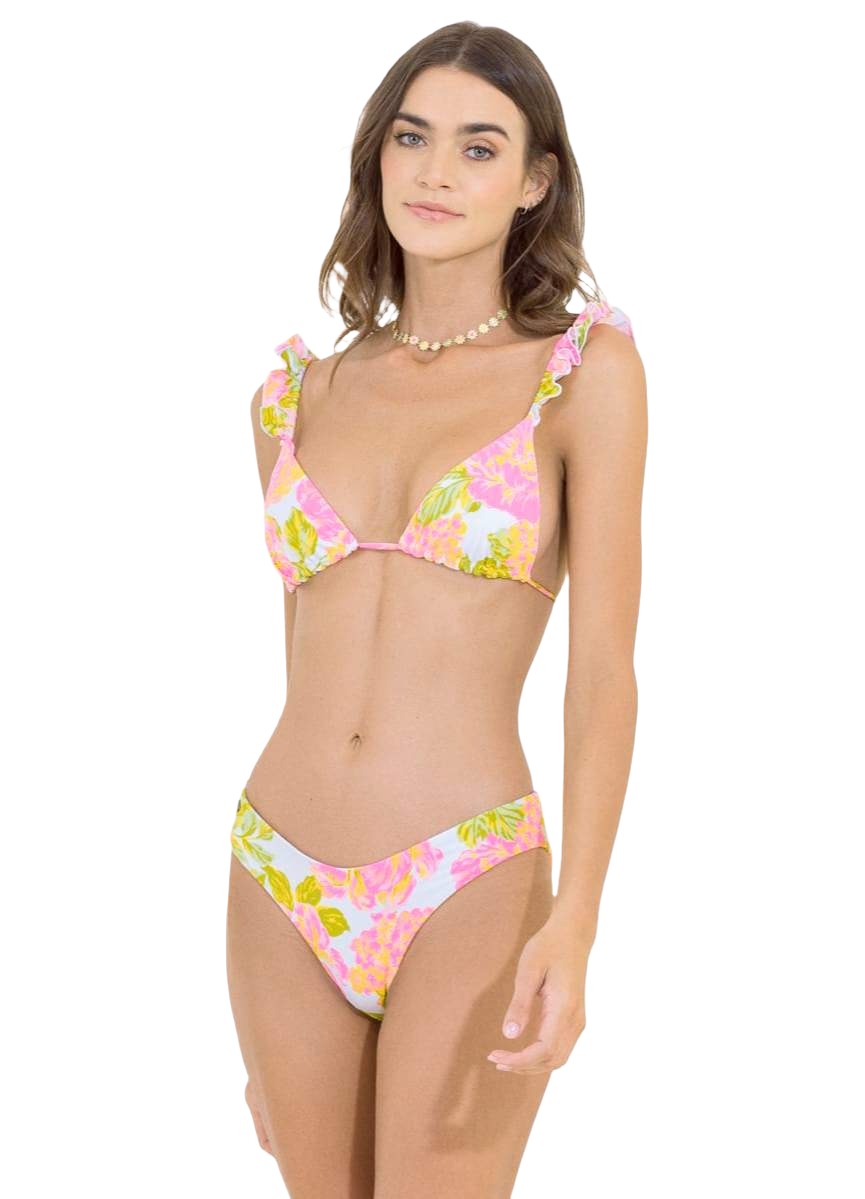 Maaji Chintz Floral Crush Ruffle Triangle Bikini Top 1 Maaji Chintz Floral Crush Ruffle Triangle Bikini Top