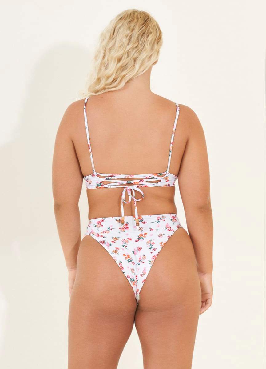 Maaji Fressia Parade Long Line Triangle Bikini Top 4 Maaji Fressia Parade Long Line Triangle Bikini Top