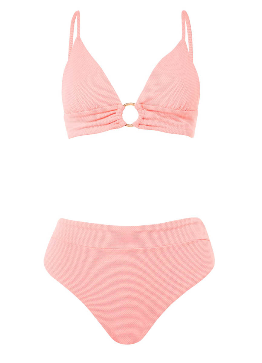 Maaji Coral Salmon Suzy Q High Rise/High Leg Bikini Bottom 7 Maaji Coral Salmon Suzy Q High Rise/High Leg Bikini Bottom